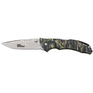 Engraved Bantam BBW Camo Lockback Buck Knives
