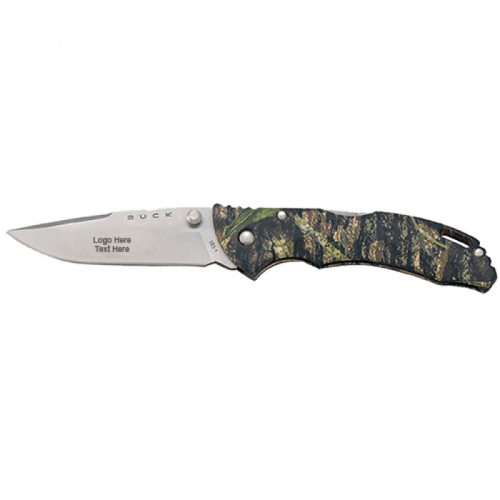 Custom Engraved Bantam BBW Camo Lockback Buck Knives