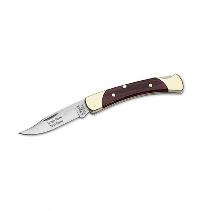 Custom Engraved Buck 55 Folding Hunter Knives