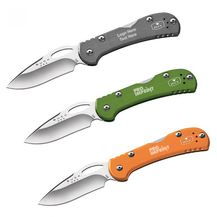 Custom Engraved Buck Mini Spitfire Knives