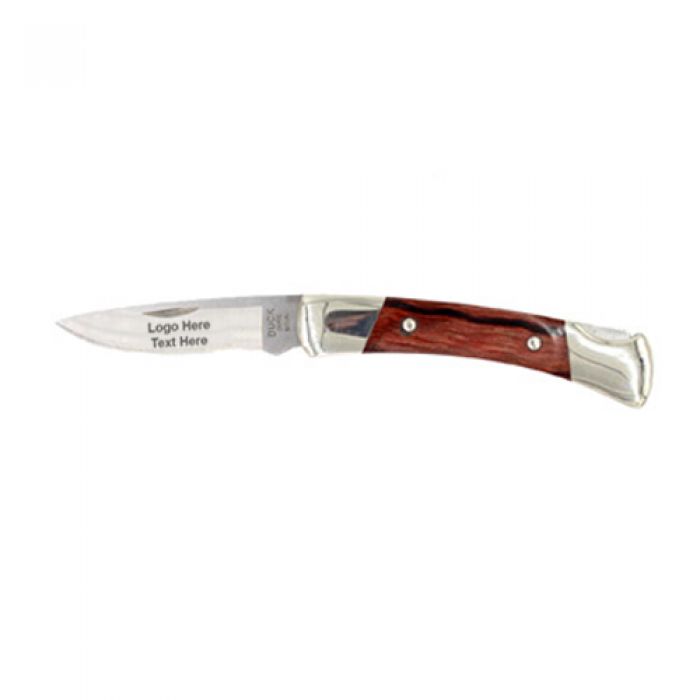 Custom Engraved Buck Prince Lockback Folding Knives