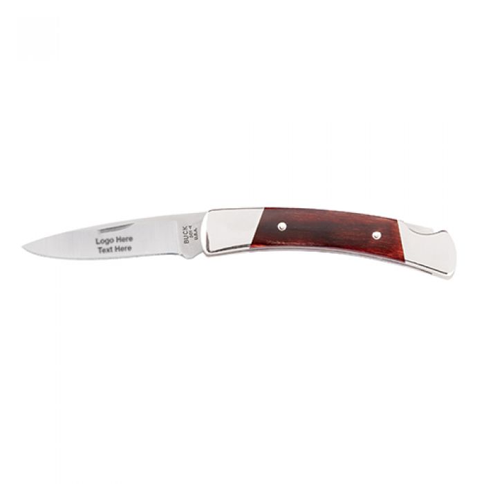 Custom Engraved Buck Squire Lockback Folding Knives