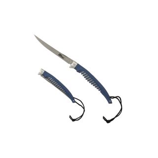 Engraved Silver Creek Folding Fillet Buck Knives