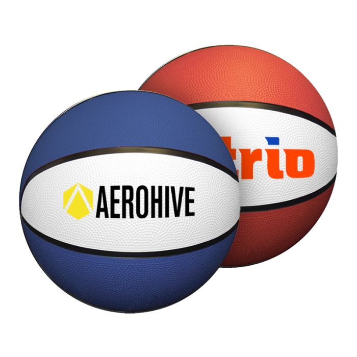 Promotional 7 Inch Mid-Size Rubber Basketball