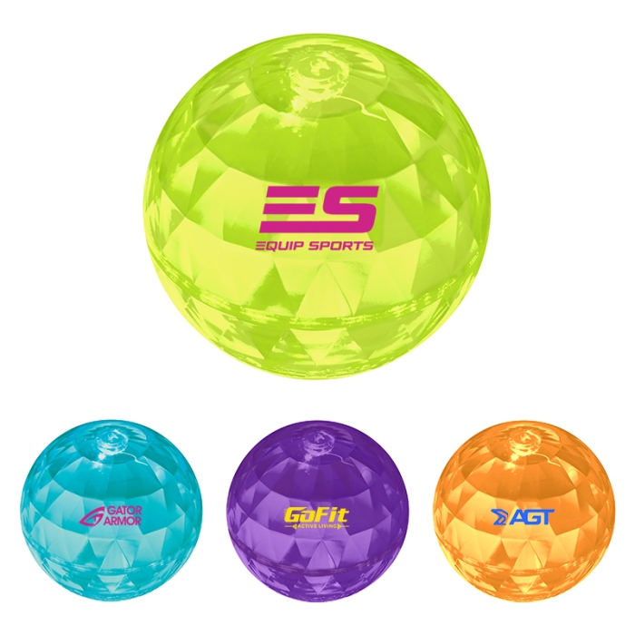 Custom Logo Imprinted High Bounce Diamond Balls
