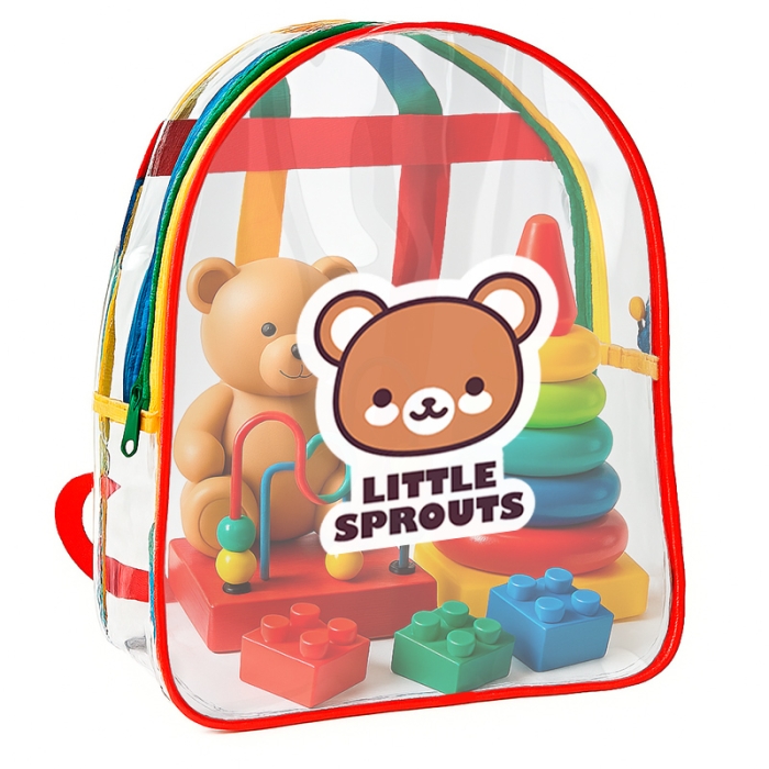 Promotional Logo Kids Clear Backpacks