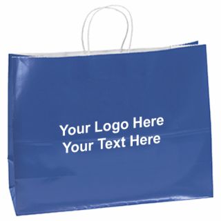 16 x 12 Inch Gloss Paper Shoppers with 4 Aubrie Colors