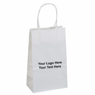 5.25 x 8.25 Printed Toto Matte Paper Shopping Bags