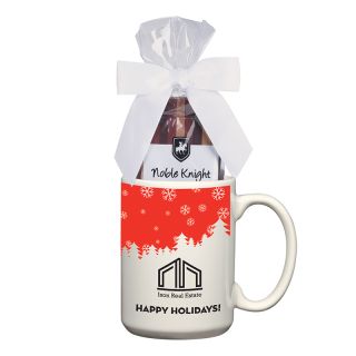 15 Oz Printed Full Color Mugs with Two Packs of Hot Cocoa