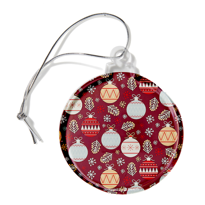 Custom Ball Shaped USA Made Acrylic Ornaments