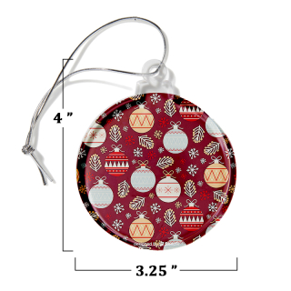 Ball Shaped USA Made Acrylic Ornaments