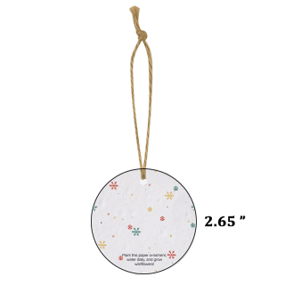 Bloomin Circle Shaped Plantable Holiday Ornaments