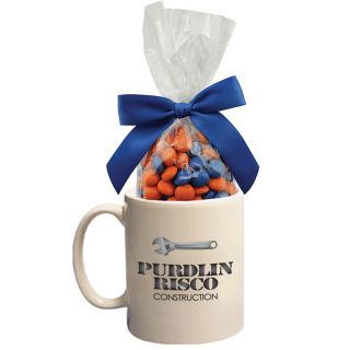 Ceramic Gift Mugs with Corporate Color Chocolate and...