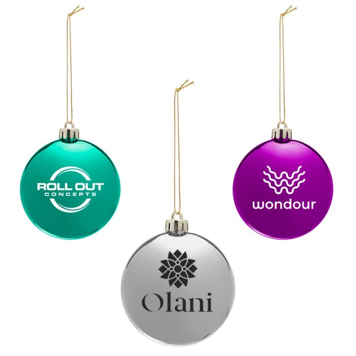 Custom Chrome Round Disk Ornaments