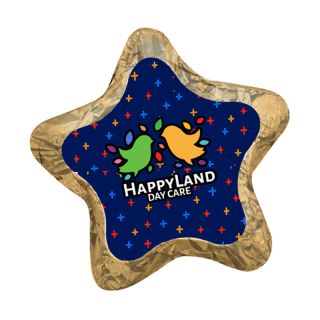Custom Individually Wrapped Chocolate Stars