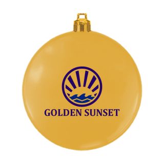 Printed 3 Inch USA Made Flat Shatterproof Ornaments