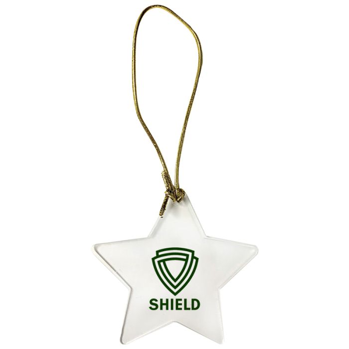 Custom Printed Acrylic Star Ornaments