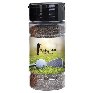 Printed Gourmet Spice And Rub Bottle Shakers - Black...