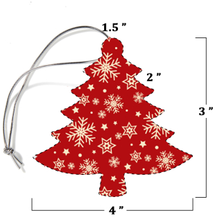 Tree Shaped USA Made Acrylic Ornaments