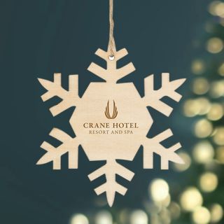 ized Wood Ornaments - Snowflake