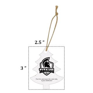 Bloomin Tree Shaped Plantable Holiday Ornaments
