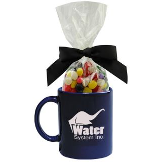 Ceramic Gift Mugs with Jelly Bean, Gum Candy