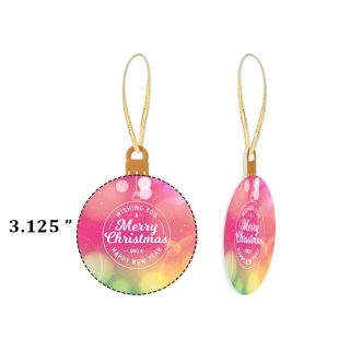 Flat Ornament with Ribbons