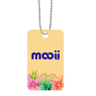 Acrylic Charms with Chain - Rectangle