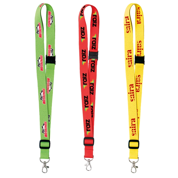 Custom Imprinted 3/4 Inch Adjustable Polyester Lanyards