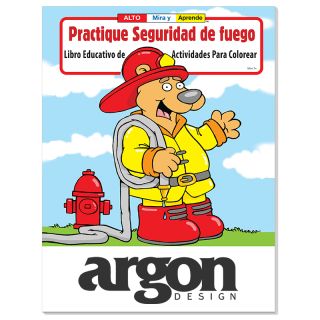 Practice Fire Safety Coloring Books Spanish