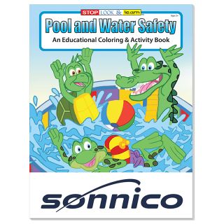 Pool and Water Safety Coloring Books