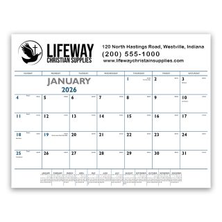 Printed Blue and Black Desk Pads