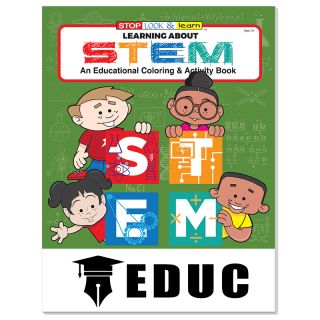 Printed Learning About STEM Coloring Books