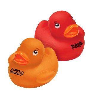 2 Inch Logo Assorted Colorful Rubber Ducks
