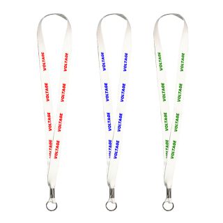 White Lanyards with Full Color Imprint