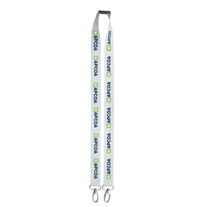 Customized 1 Inch Double Hanger Lanyards