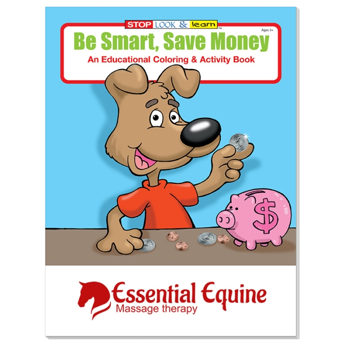 Customized Be Smart Save Money Coloring Books