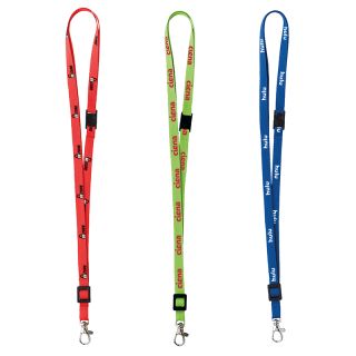 .375 Inch Adjustable Polyester Lanyards