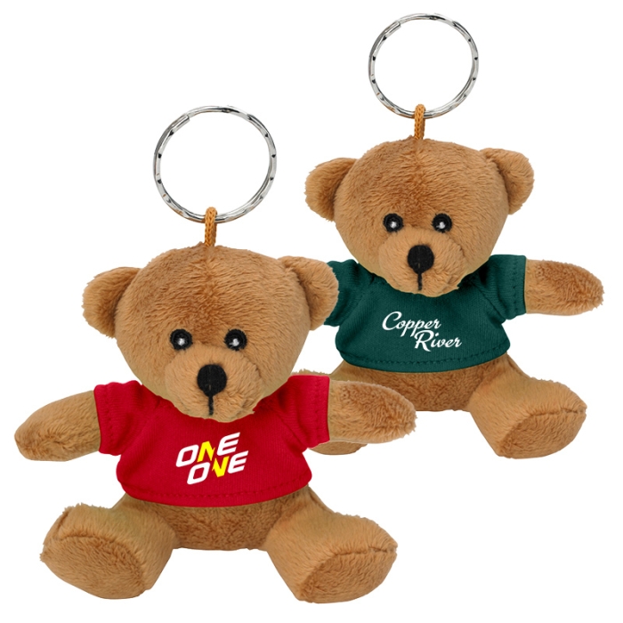 Logo Imprinted Mini Bear Keychains