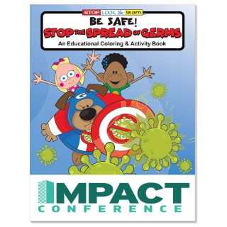 Be Safe Stop the Spread of Germs Coloring Books