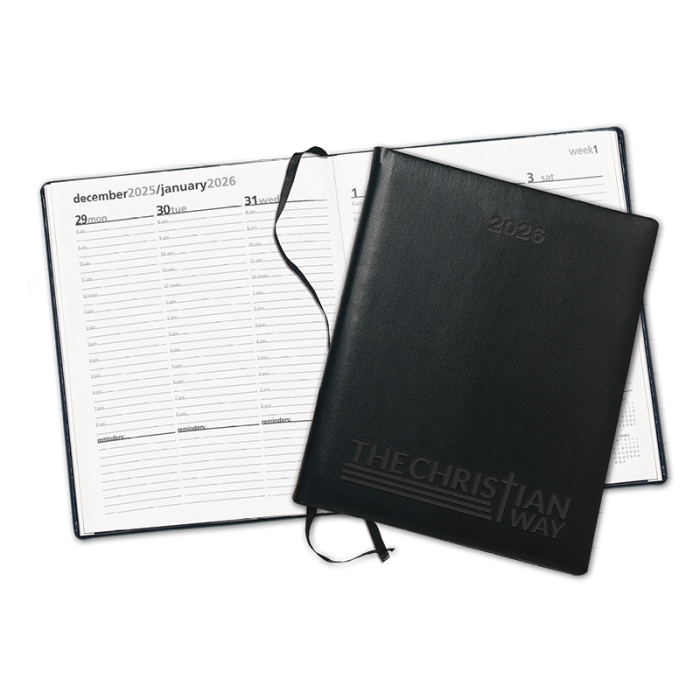 Personalized Symphony Debossed Weekly Desk Diaries