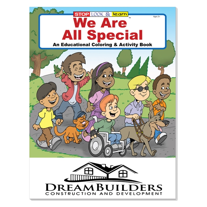 Personalized We Are All Special Coloring Books