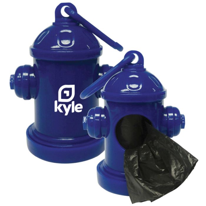 Custom Fire Hydrant Pet Clean Up Baggie Dispenser