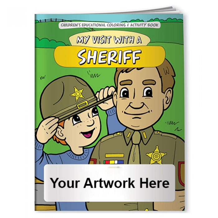 Custom Imprinted Coloring Books- My Visit with a Sheriff