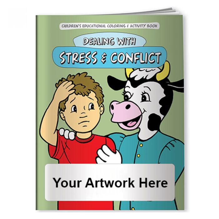 Custom Imprinted Coloring Books - Stress and Conflict