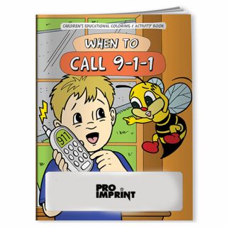 Printed Coloring Books-Emergency-When To Call 9-1-1