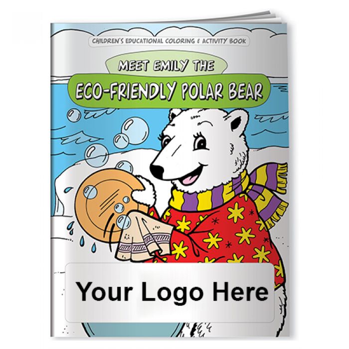 Custom Printed Eco-Friendly Polar Bear Coloring Books