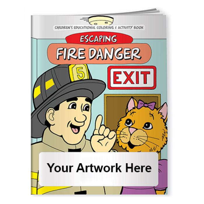Custom Printed Escaping Fire Danger Coloring Books