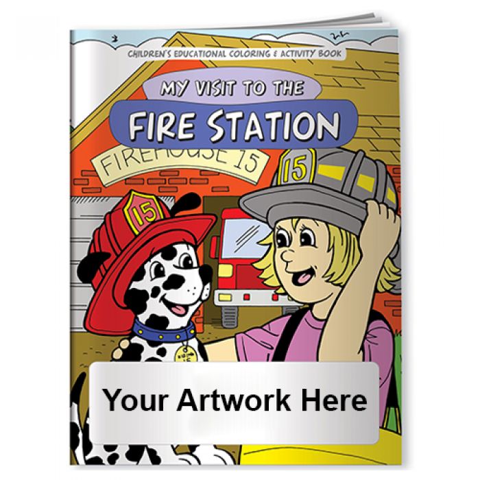 Custom Printed My Visit to the Fire Station Coloring Books