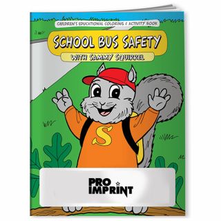 Printed School Bus Safety with Sammy Squirrel Coloring...